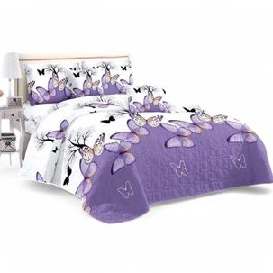 Cubrecama De Verano King Quilt + 2 Fundas De Almohada Cobertor Delgado Qvr3-8