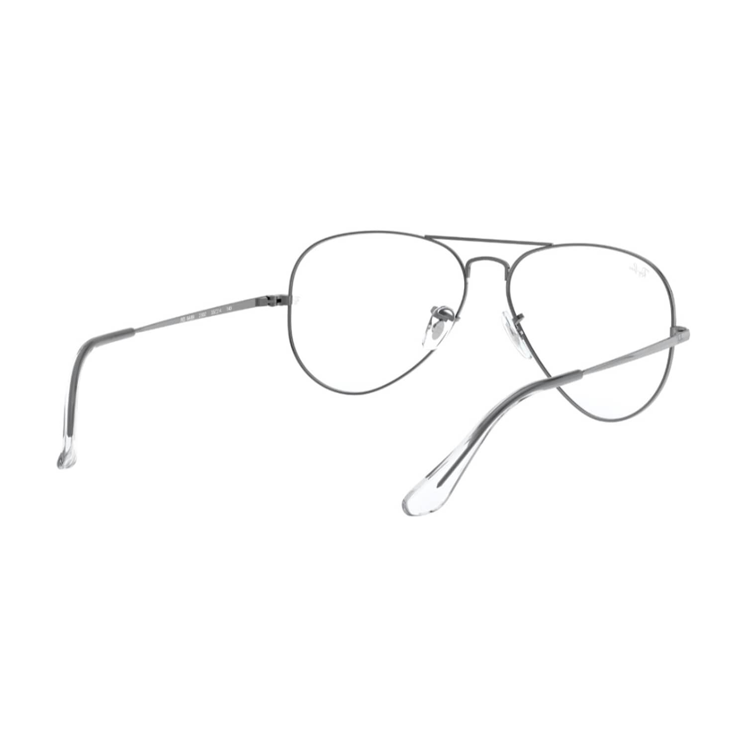 Lentes &Oacute;pticos Aviator Plateado Pulido Ray-ban Optical image number 7.0