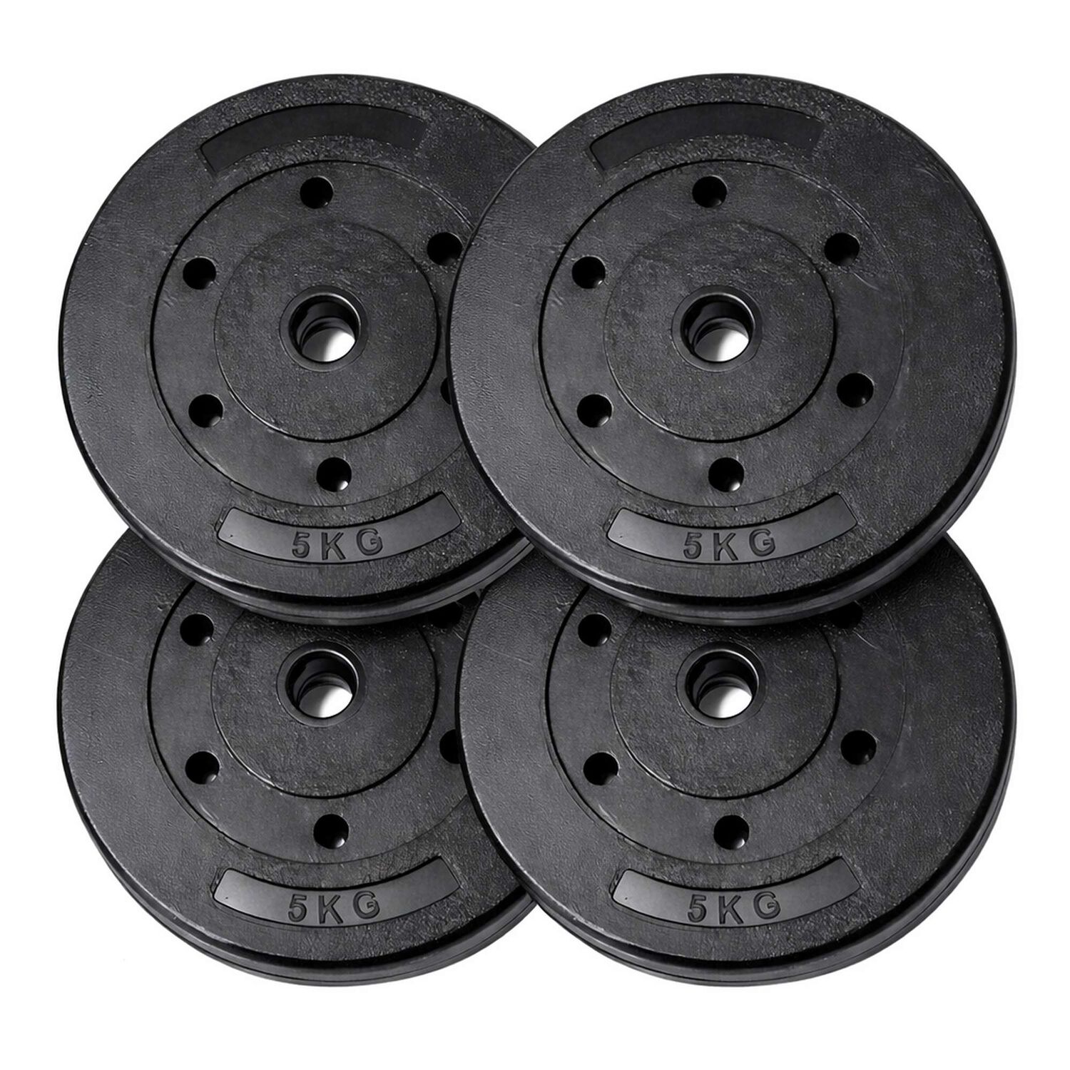 Set 4 Discos Preol&iacute;mpicos Pvc 5kg 20kg Total image number 7.0