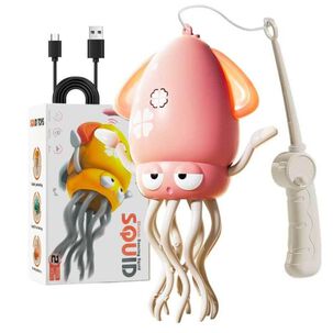 Pulpo Bailar&iacute;n Squid Toys Musical Con Luces Para Ni&ntilde;o Estimulador Color Rosado