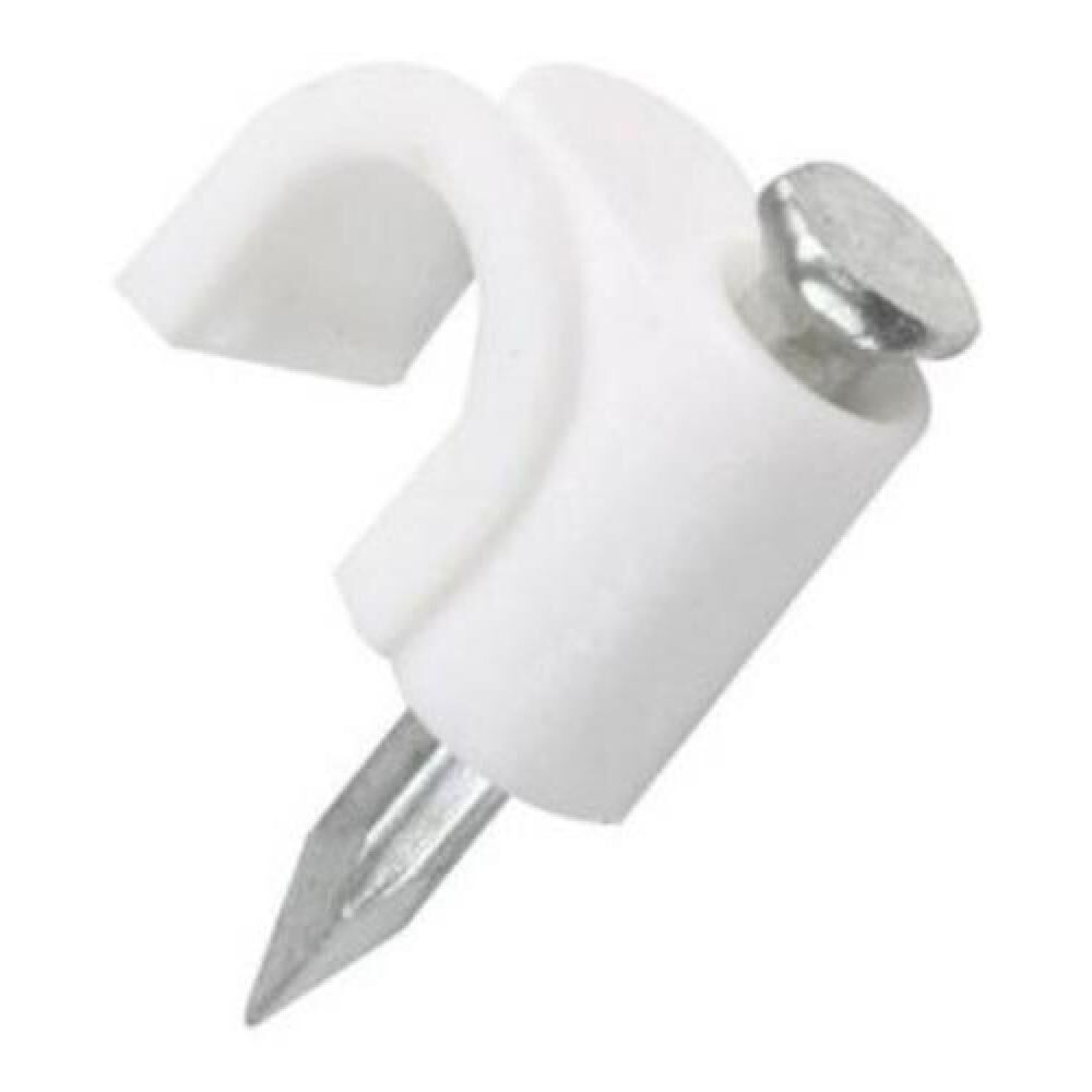 Grapas Grampas Para Cable 6mm Con Clavo Volteck 20unidades image number 1.0