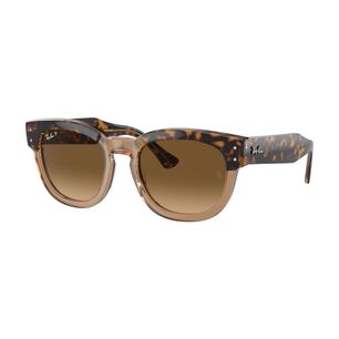 Lentes De Sol Mega Hawkeye Havana & Marr&oacute;n Transparente Polarizados Degradado Ray-ban