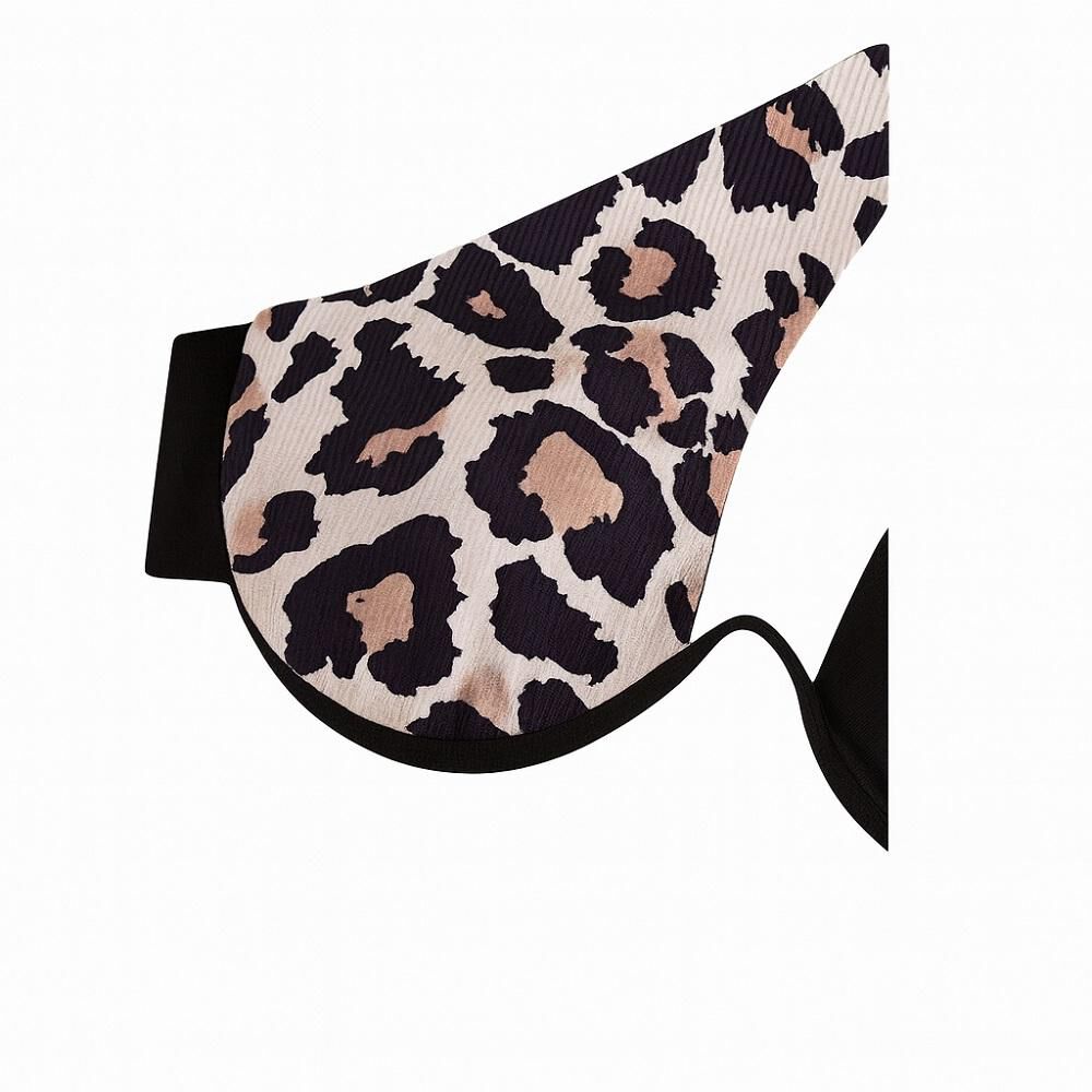 Traje Baño Bikini Alto Animal Print Con Aro Realce image number 3.0