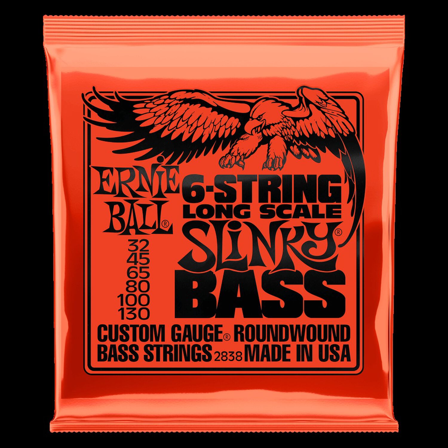 Set De 6 Cuerdas Para Bajo Escala Larga Ernie Ball Slinky Nickel 32 - 130 image number 0.0