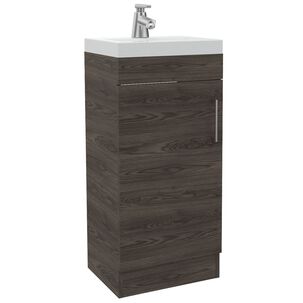 Mueble Vanitorio Piso 1 Puerta Fm-005o Caf&eacute; Oscuro