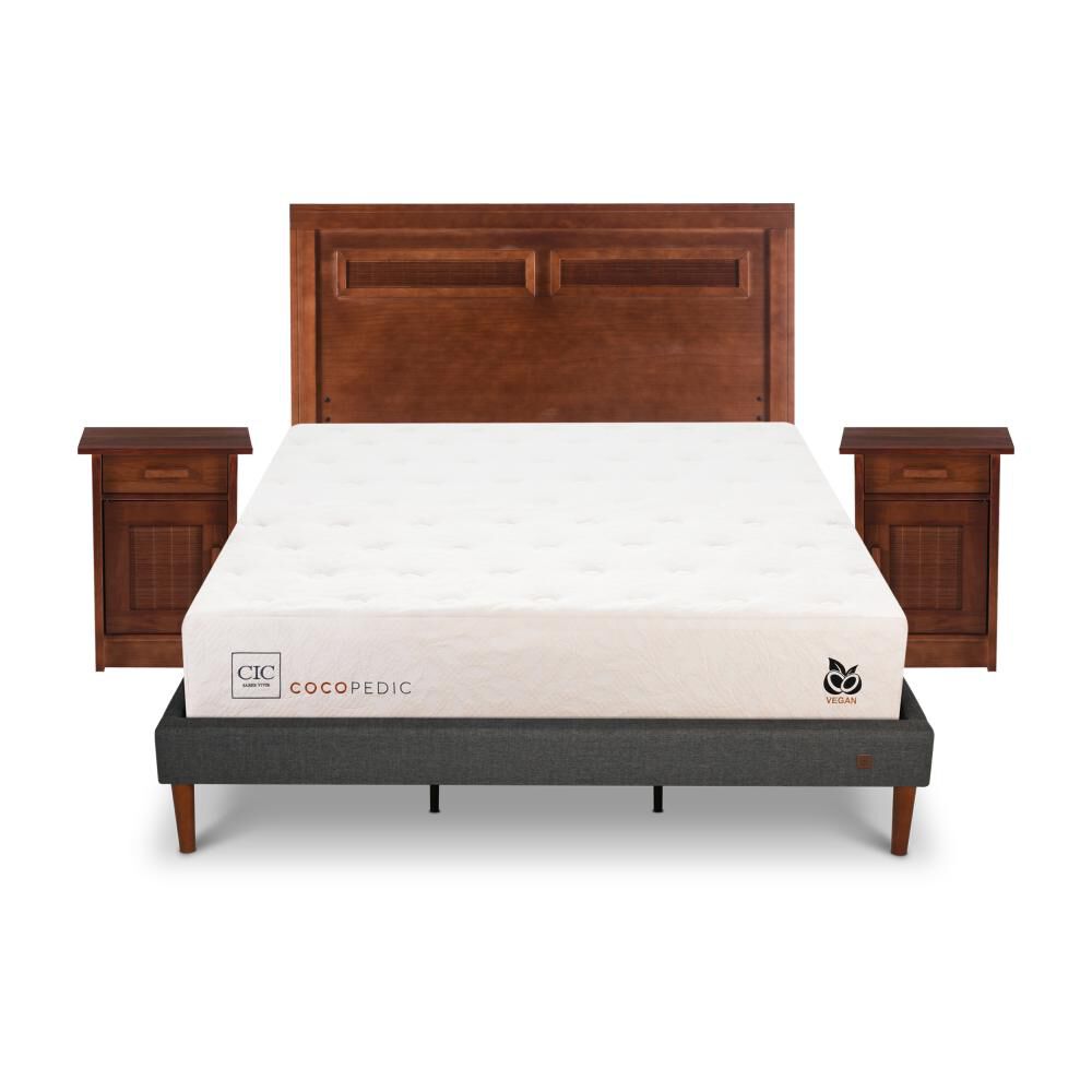 Cama Europea Cic Cocopedic / King / Base Normal + Set De Maderas image number 0.0