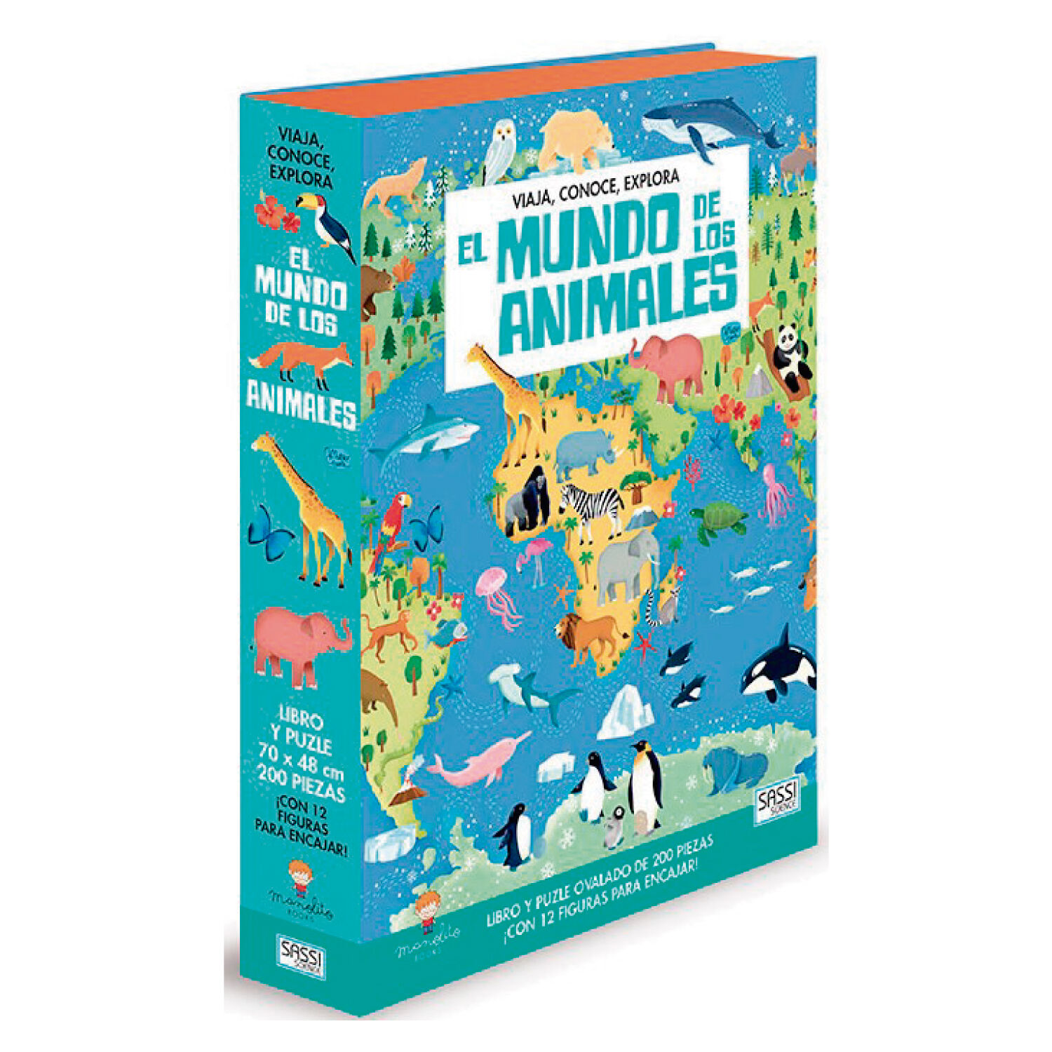 Libro Y Puzzle El Mundo De Los Animales image number 0.0