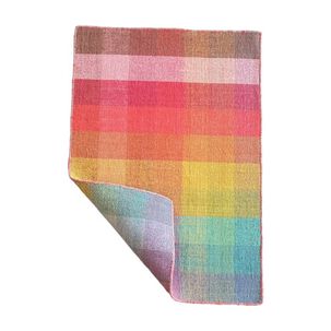 Alfombra De Lana Durrie Cuadrados Grande 170 X 240