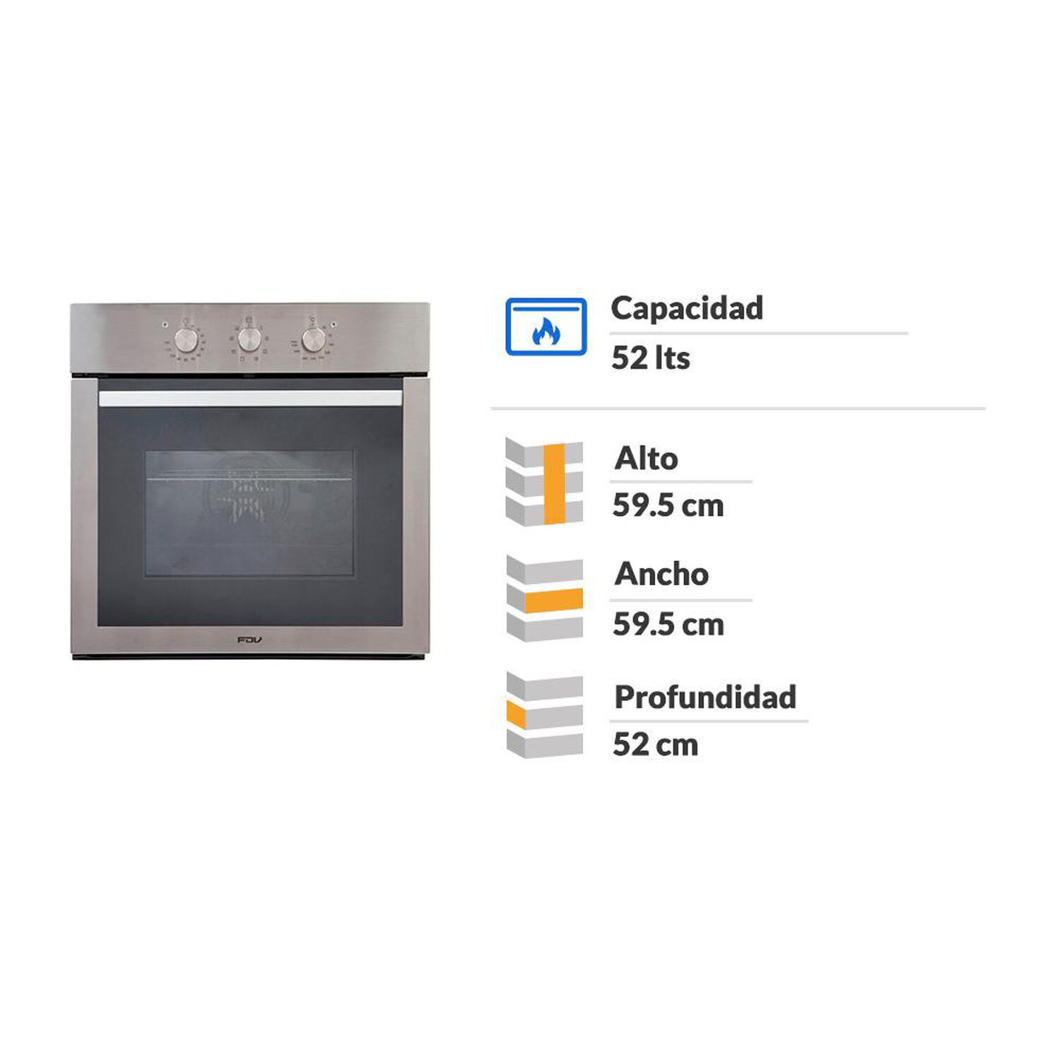 Horno Empotrado Fdv Elite / 52 Litros image number 1.0