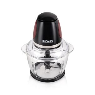 Picadora El&eacute;ctrica De Alimentos Thomas 200w Bowl De Vidrio 1 Litro Cuchillas Acero Inoxidable