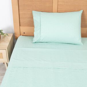 Sabana Plumetti Embossed 1.5 Plazas Verde