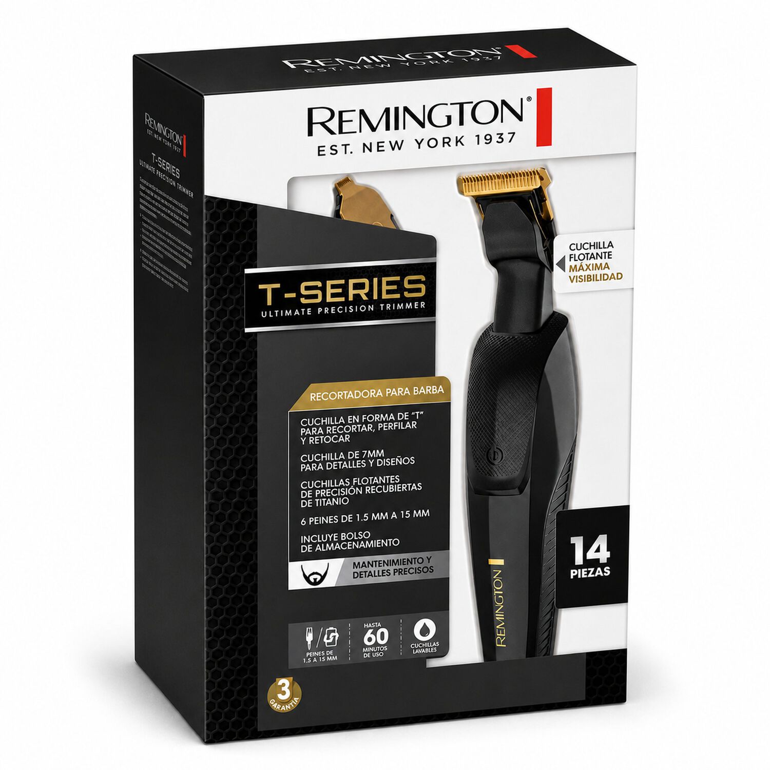 Recortadora De Barba De Alta Precisi&oacute;n Remington Mb20a image number 0.0
