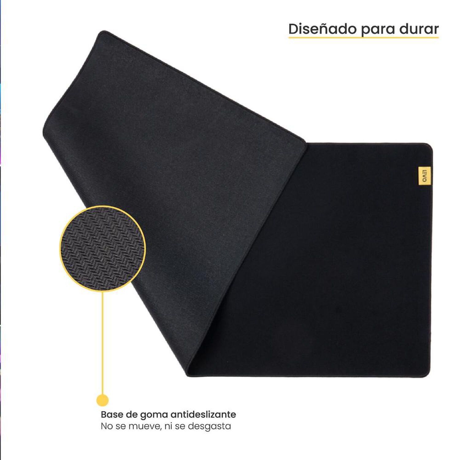 Mousepad Battlemat Xxl 90x40 Cm Antideslizante Negro Levo image number 3.0