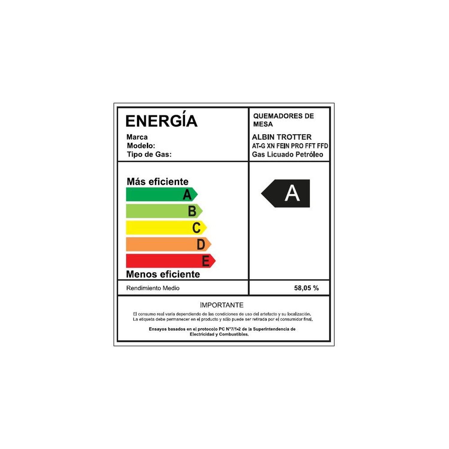 Encimera Gas Licuado Albin Trotter Fein Pro Fft Ffd 4 Platos image number 4.0