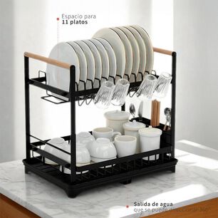 Secaplatos Escurridor Acero Inox Valencia 2 Niveles Simplit