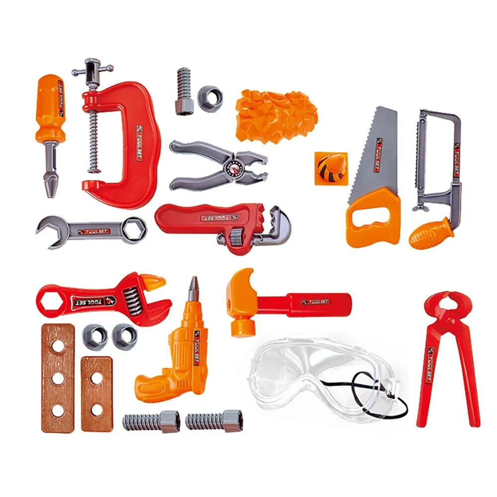 Juguete Caja De Herramientas Construccion Carpintero Ni&ntilde;os image number 1.0