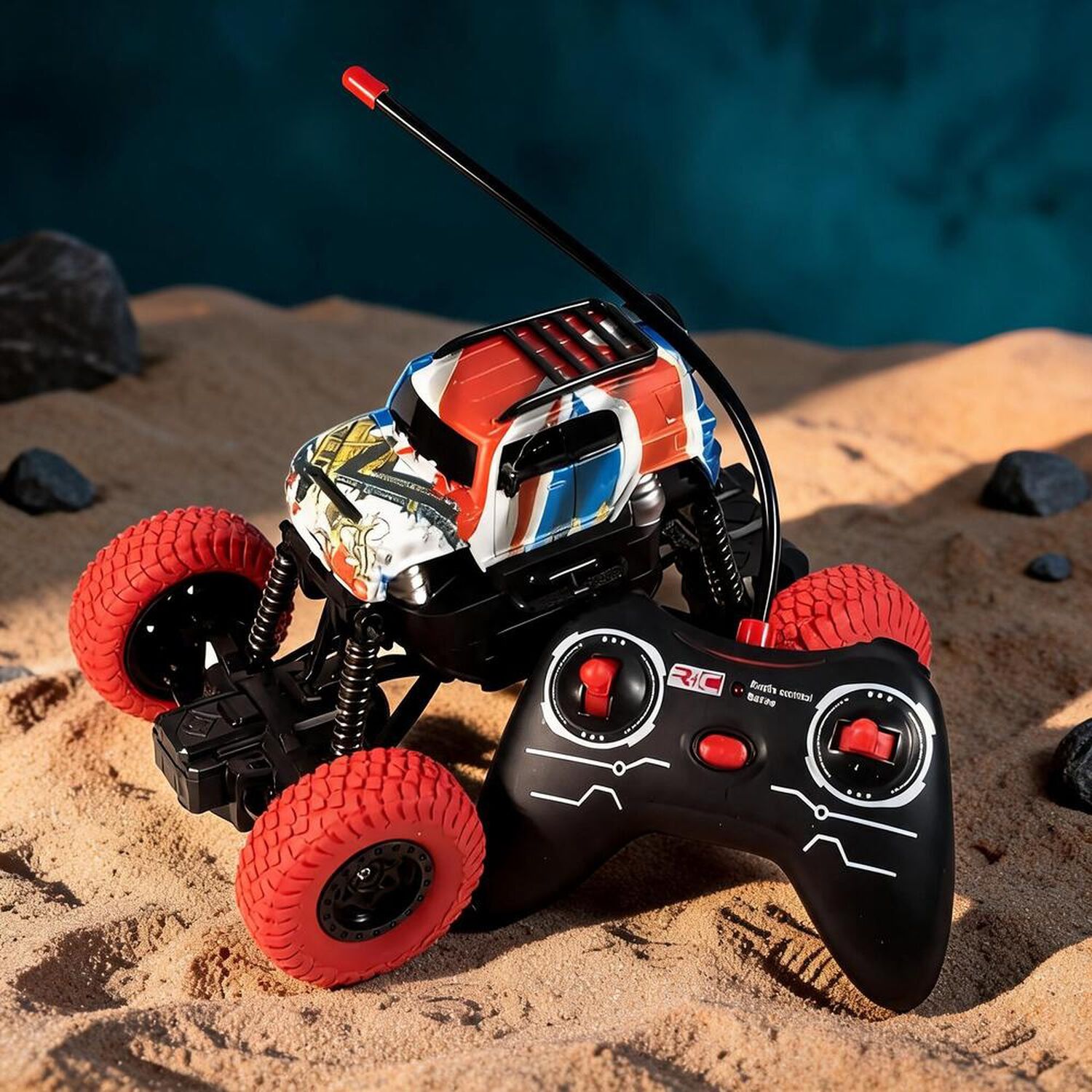 Auto Camioneta 4x4 Rally Control Remoto Todo Terreno Juguete image number 33.0