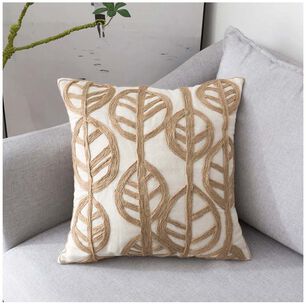 Pack De 02 Fundas De Cojin Con Detalles En Yute 45x45 Cm M03