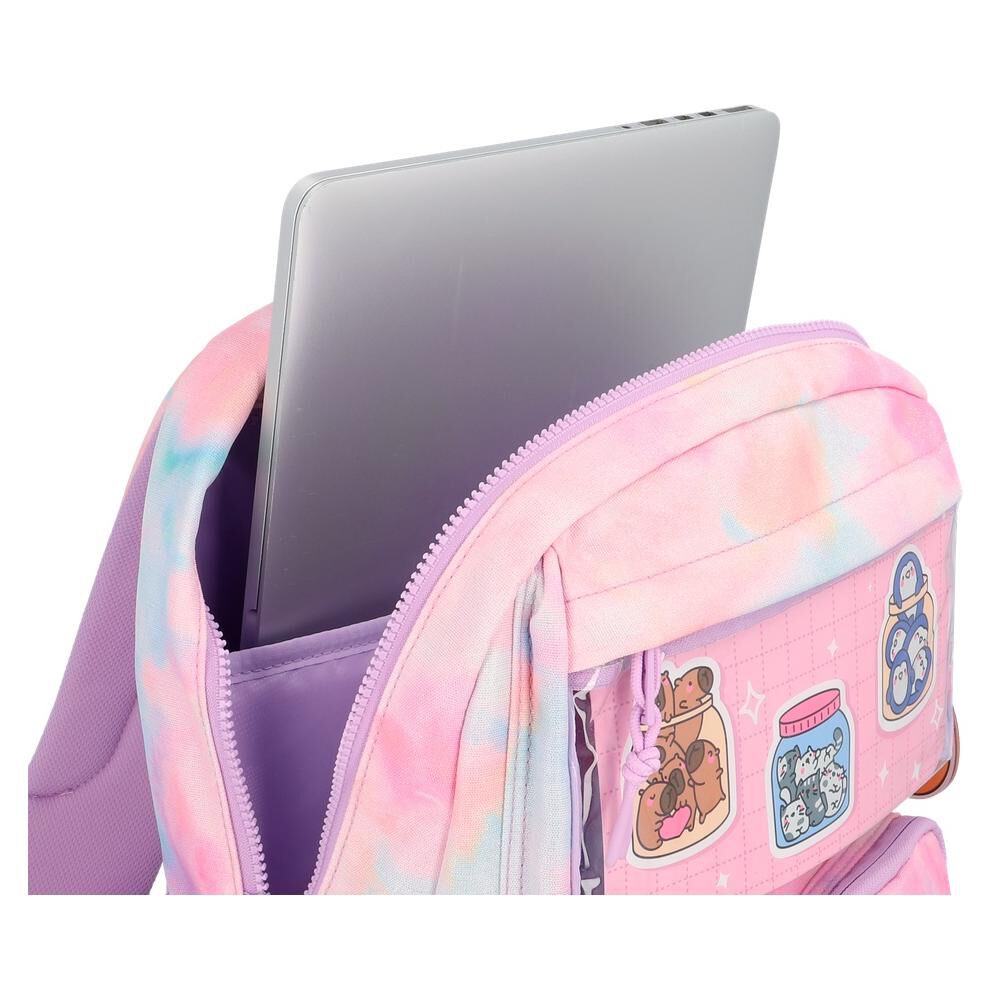 Mochila Notebook Xtrem Queens 6xt Rosado/multicolor 15" image number 9.0