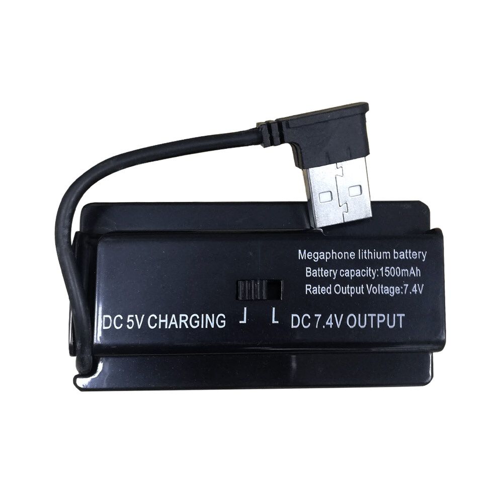 Meg&aacute;fono Amplificador 25w Recargable +micr&oacute;fono De Mano 500m image number 3.0