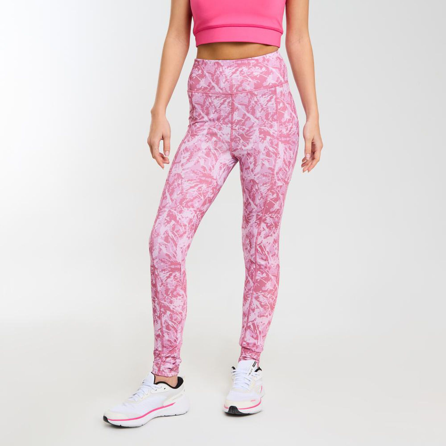 Calza Deportiva Full Print Tiro Alto Mujer Wetland image number 0.0