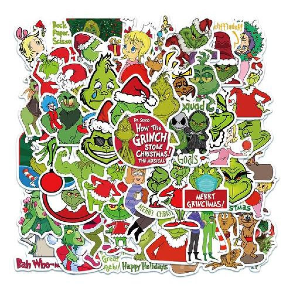 Set Stickers Calcomonias El Grinch, Odia Navidad image number 0.0