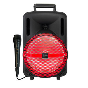 Parlante Karaoke Street 3 Con Micrófono Rojo Mlab Bluetooth