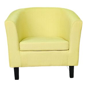 Poltrona Moderna De Descanso Individual Deluxe Mostaza