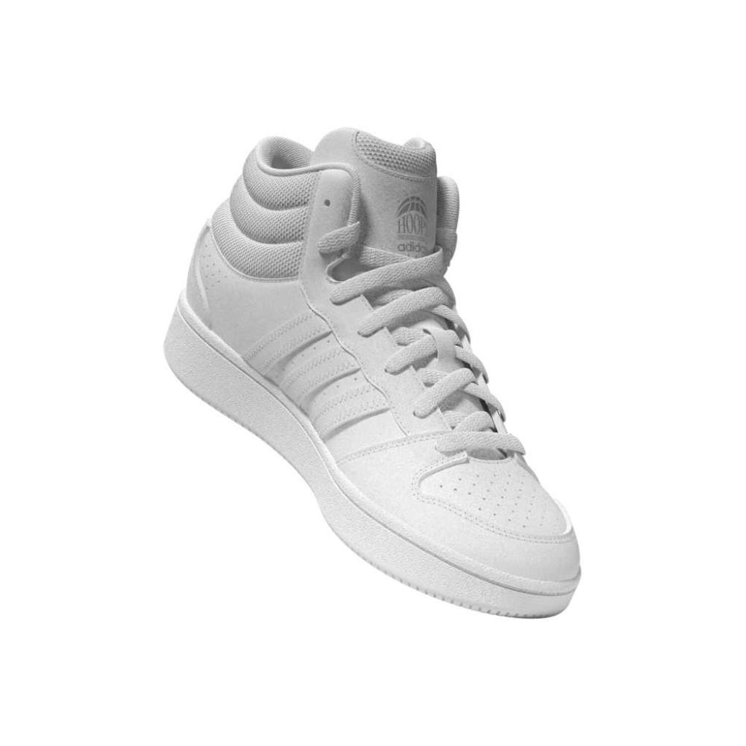 Zapatilla Basketball Hombre Adidas Hoops Mid Classic Blanco image number 7.0