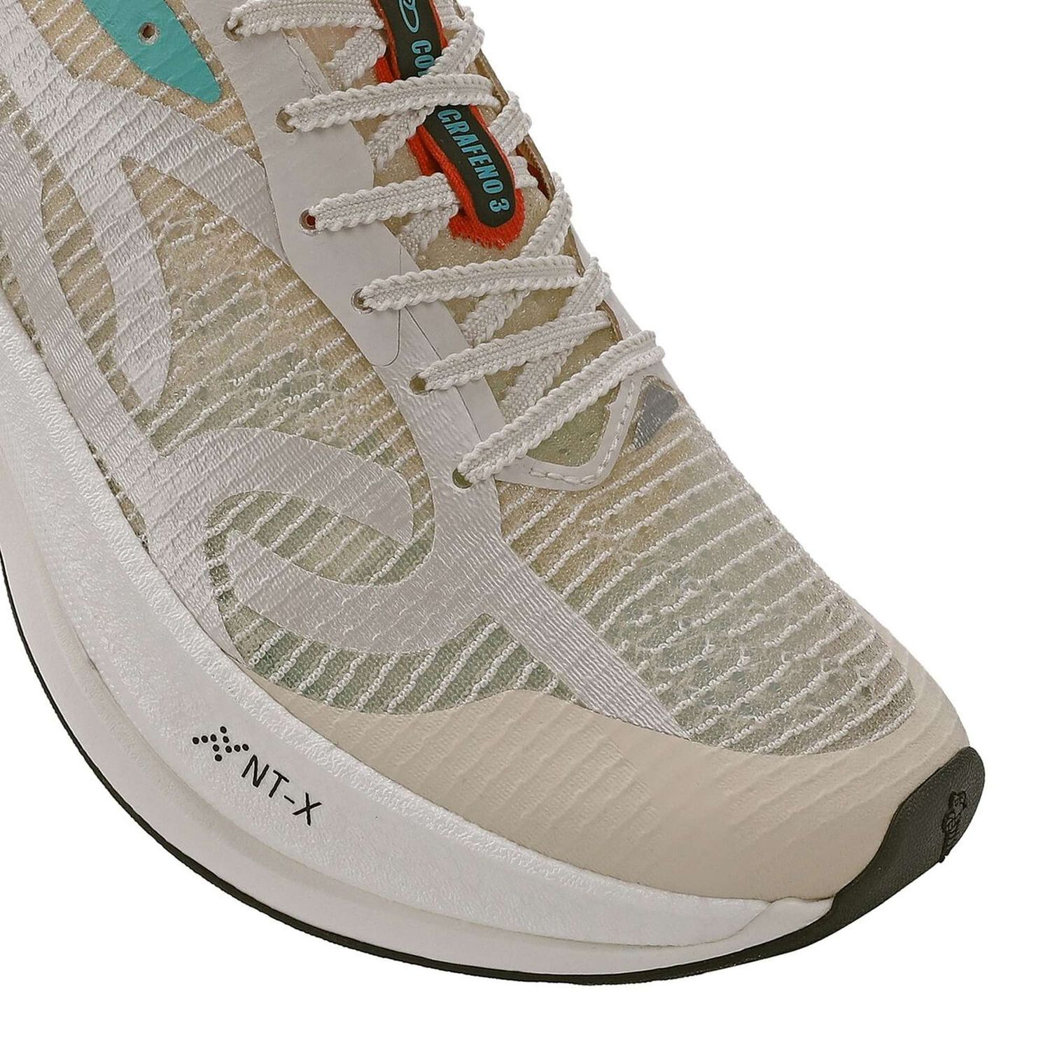 Zapatilla Running Hombre Corre Grafeno 3 Celeste/rojo/arena image number 7.0