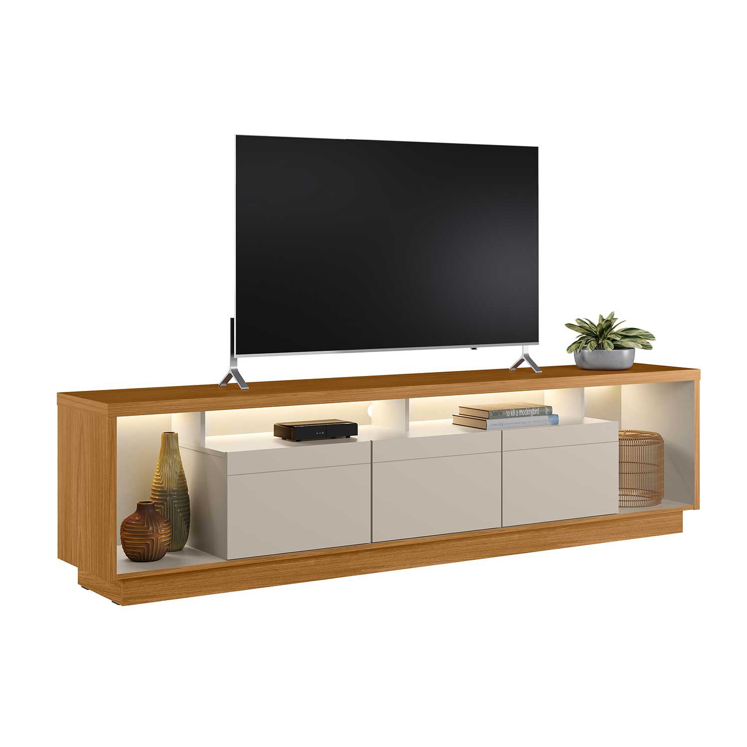 Rack Tv Estoril 75" Con Luz Led 218x56x38 image number 5.0
