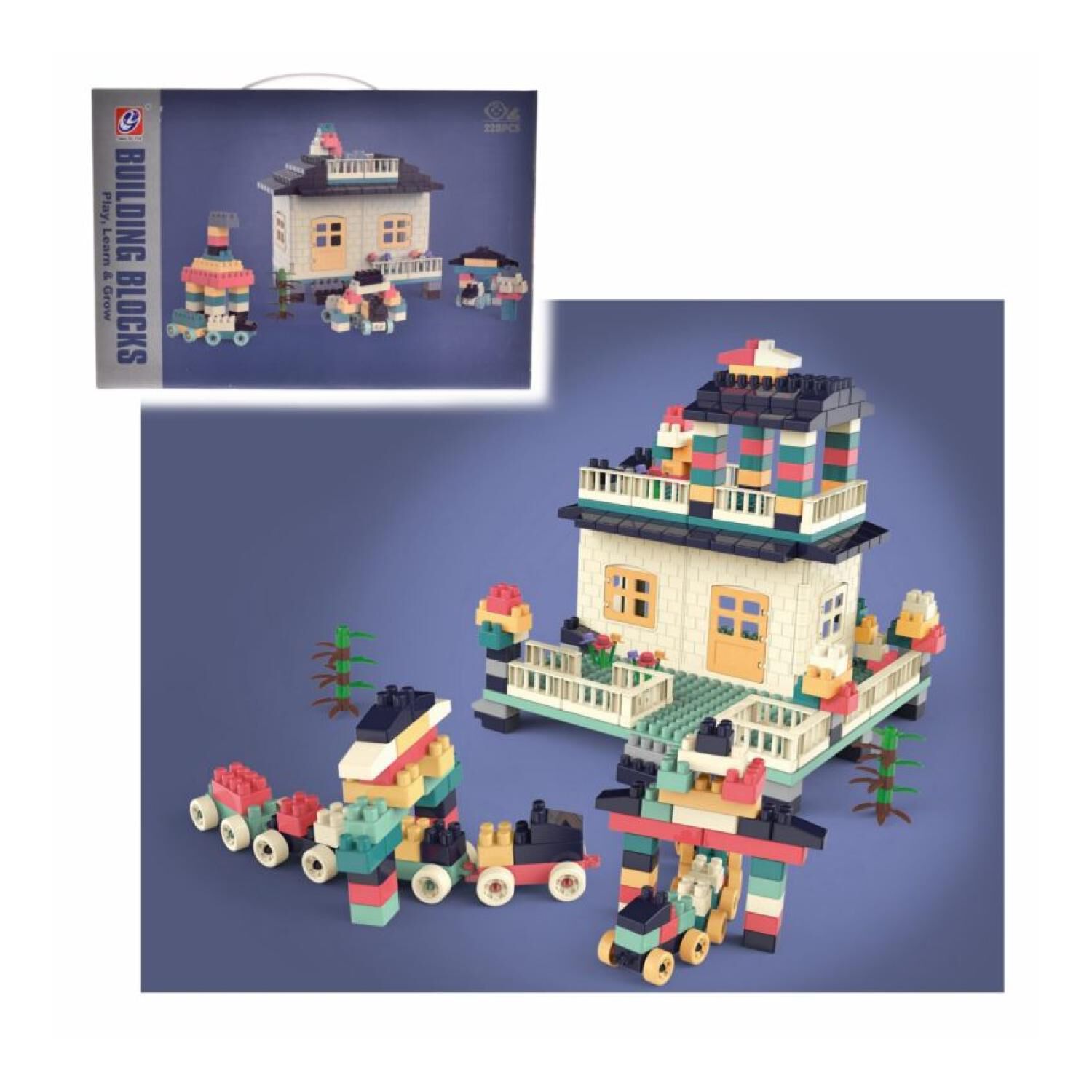 Juguete Set De Bloques Armables 228 Piezas Infantil image number 1.0