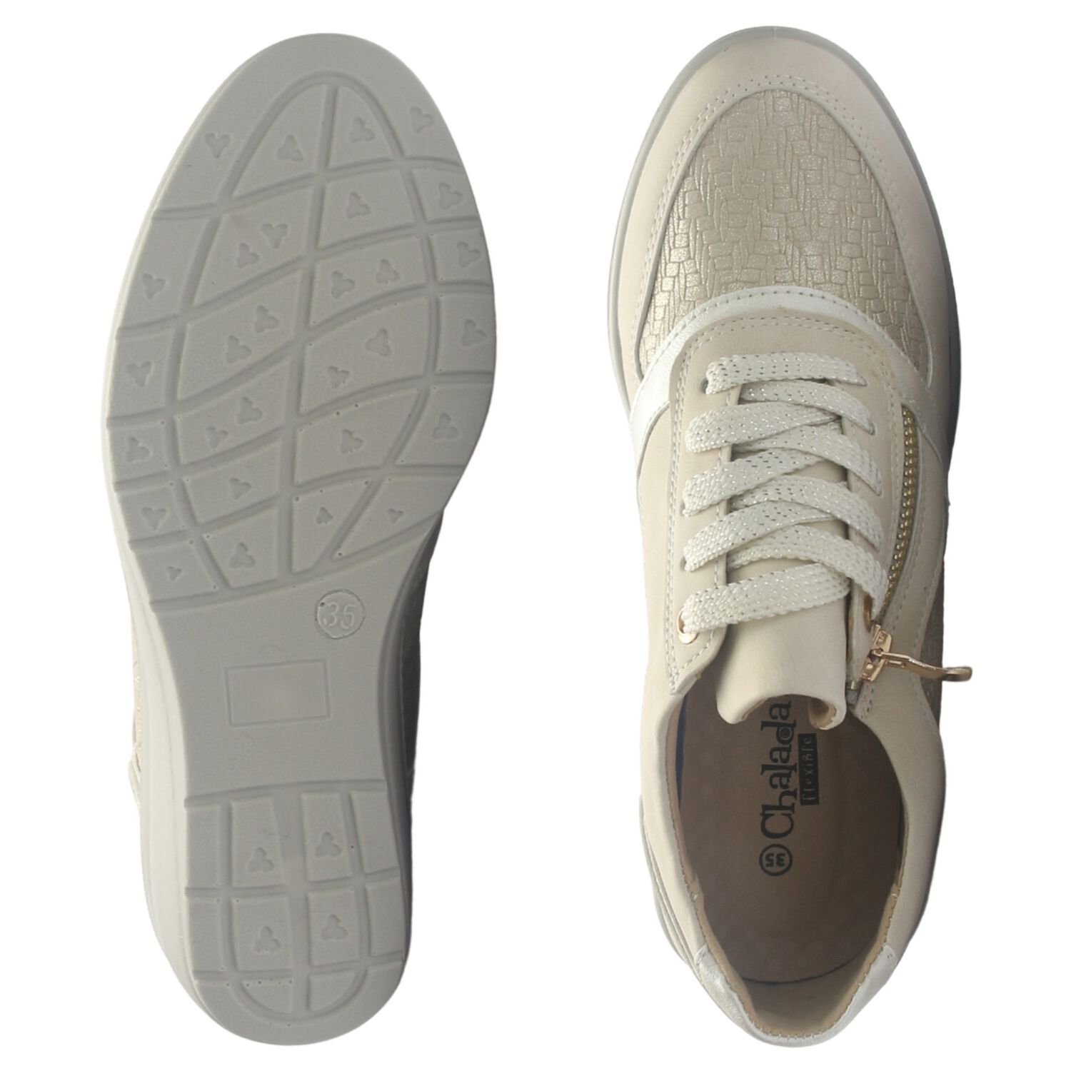 Zapatilla Mujer Chalada Deza-4 Beige Urbano image number 6.0