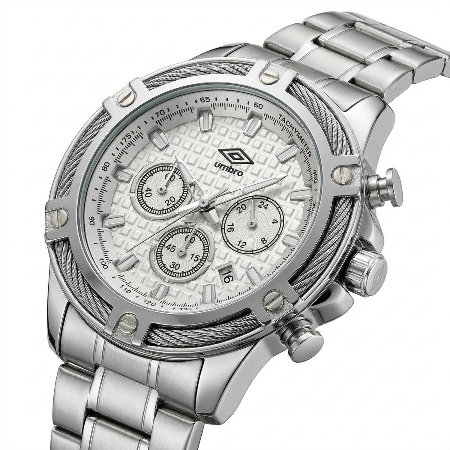 Reloj An&aacute;logo Hombre Umbro Plus Plateado Umbp-1500-130 image number 1.0