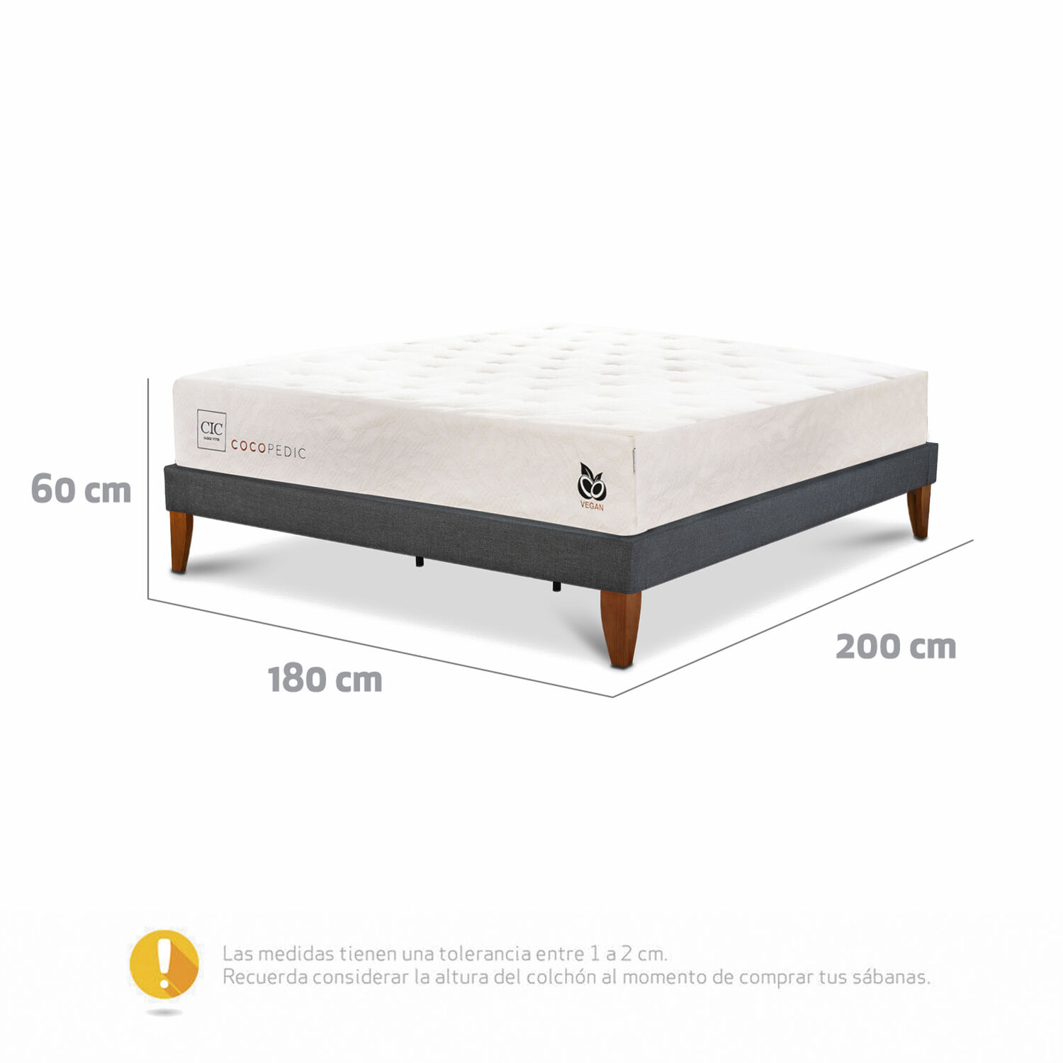 Cama Europea Cic Cocopedic / King / Base Normal image number 2.0