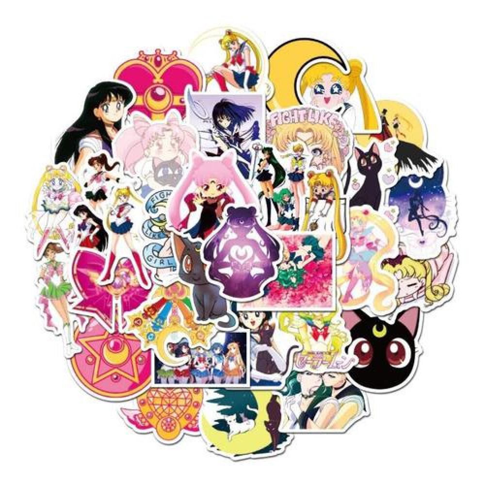 50 Sticker Sailor Moon Serena image number 7.0