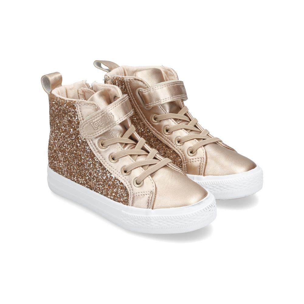 Zapatilla Infantil Niña Topsis Dorado image number 1.0
