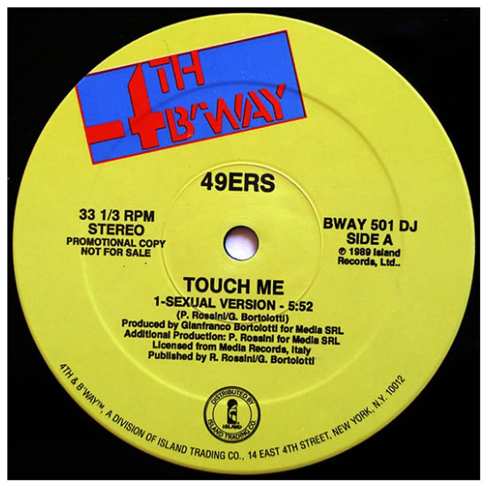 49ers - Touch Me | 12" Maxi Single Usado image number 1.0