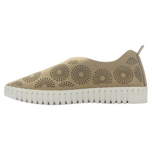 Zapato De Cuero Mujer Chalada Tren-1 Taupe Casual