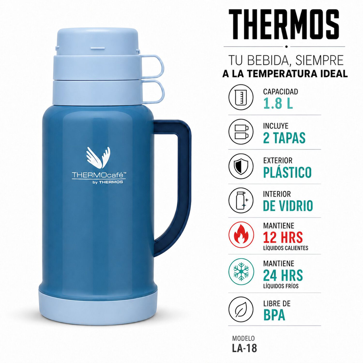 Termo Para Liquidos Thermos 1.8l Azul 12h/24h image number 6.0
