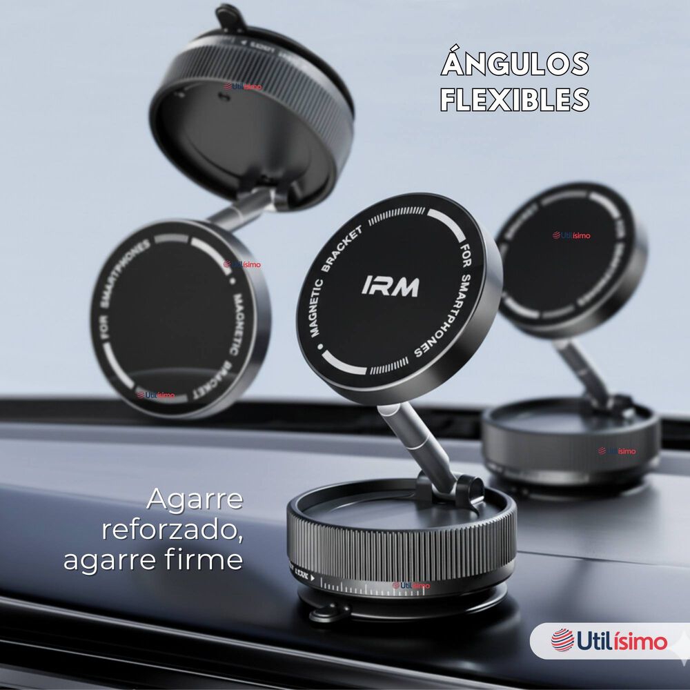 Soporte De Auto Celular Magn&eacute;tico Iphone Android Negro image number 3.0