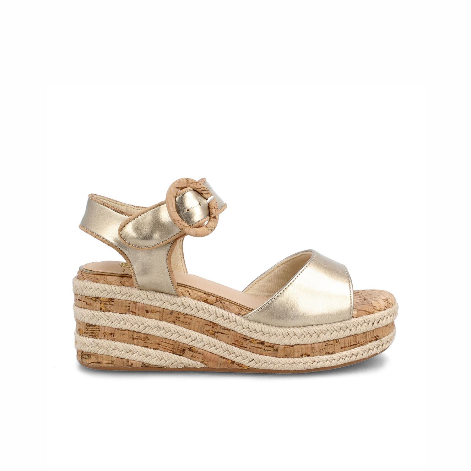 Sandalia Mujer Bata Cordelia Dorado image number 0.0
