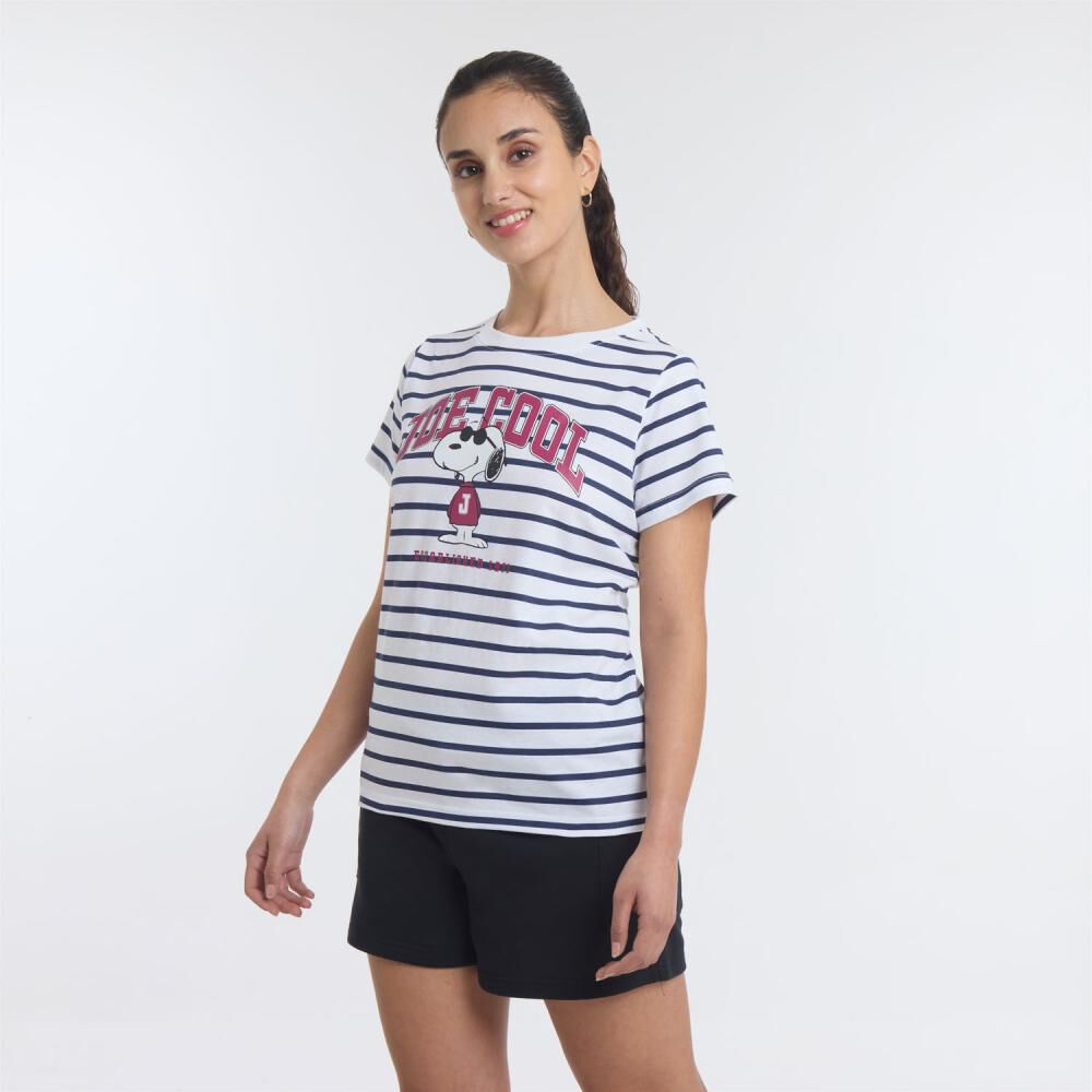 Polera Snoopy Manga Corta Cuello Redondo Mujer Freedom image number 2.0