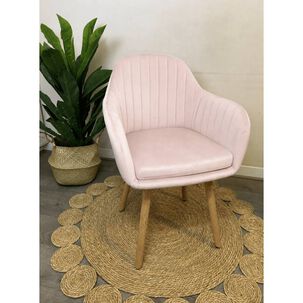 Sitial De Comedor Diamante Terciopelo Con Patas De Madera