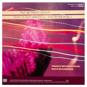 David Bowie Ft. Pat Metheny - This Is Not America | 12" Maxi Single Usado