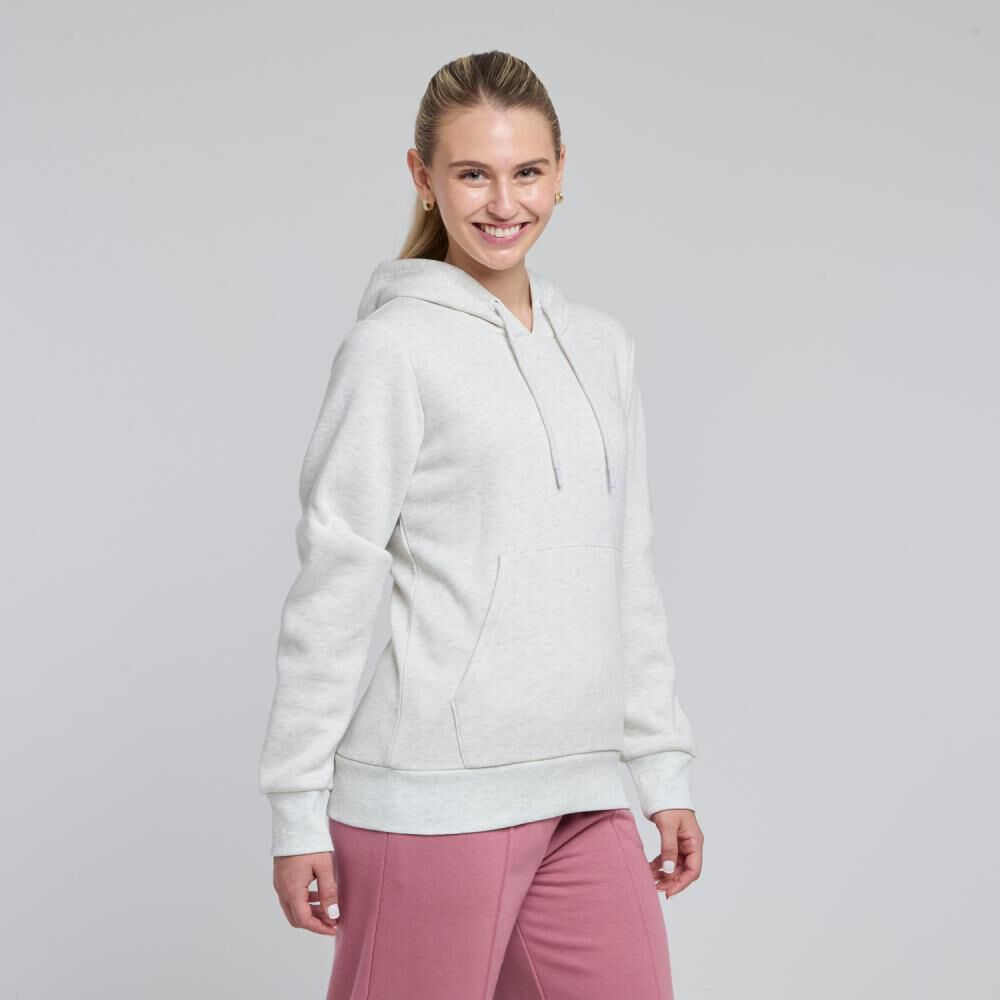 Polerón Deportivo Liso Cuello Alto Con Capucha Mujer Wetland image number 2.0