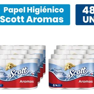 Papel Higi&eacute;nico Scott Aromas 48 Unidades Doble Hoja 21,1 Mts