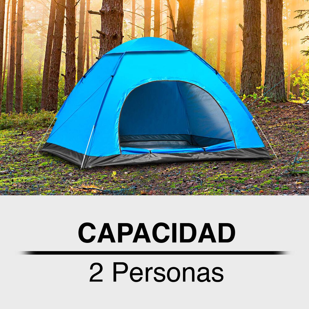 Carpa Camping 2 Personas Celeste image number 4.0