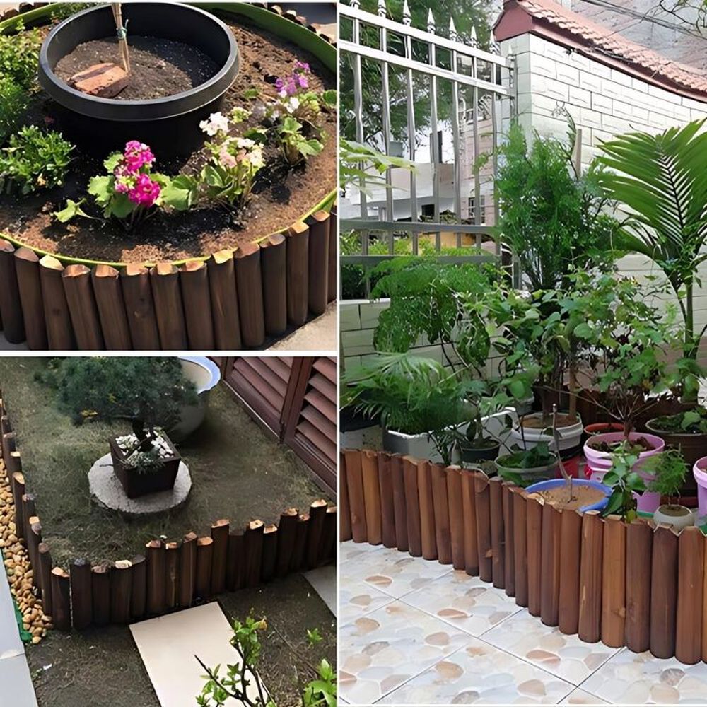 Valla De Madera Flexible Para Jardin Bordes Exteriores image number 3.0