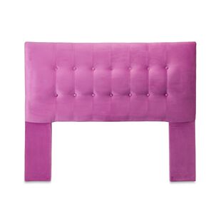 Respaldo Sevilla Con Patas Felpa 2 Plazas Fucsia